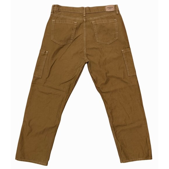 Unisex Men’s Denizen from Levi’s ’90s Loose Straight Brown Pants W33 L28 - Picture 2 of 9